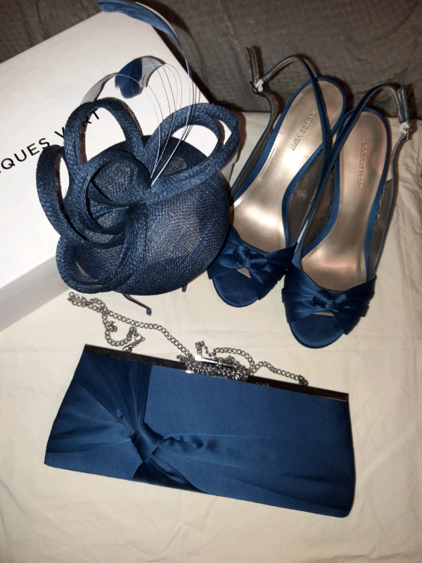 jacques vert navy shoes and handbag